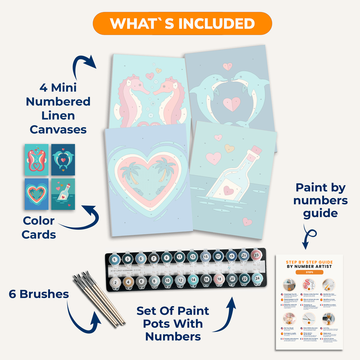 Aquatic Romance - Number Artist Paint by Numbers Kits