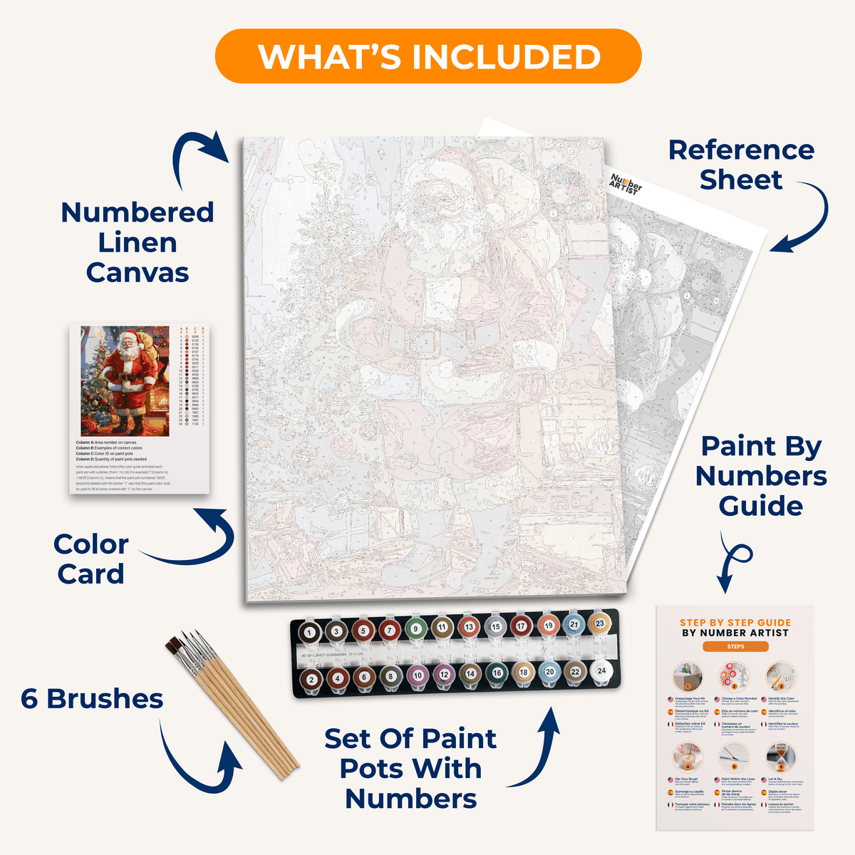 Santa's Duty - Number Artist Paint by Numbers Kits