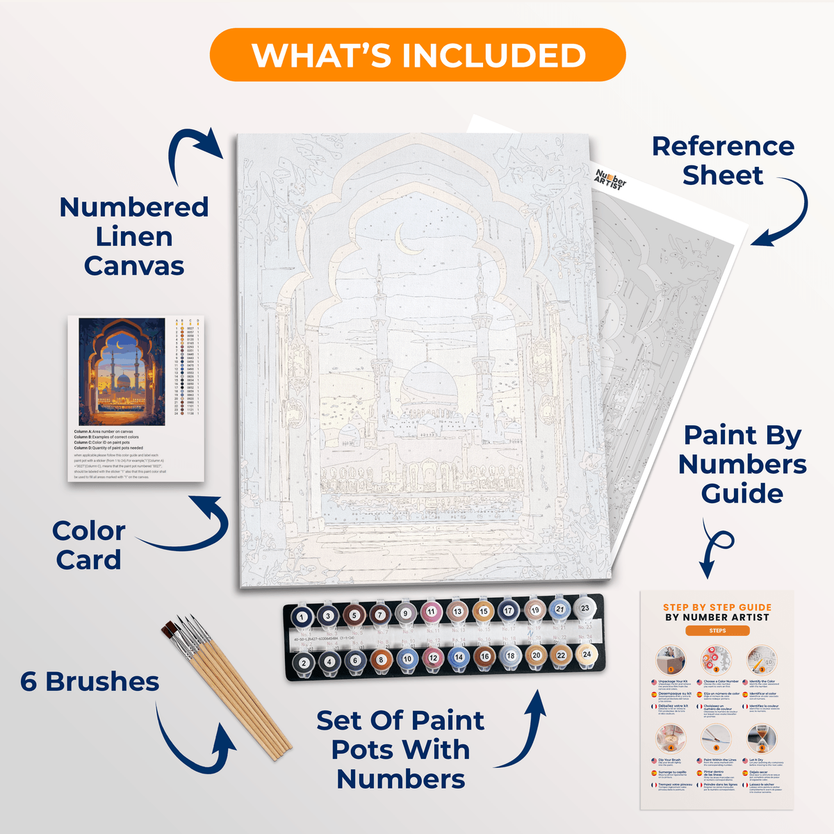 Grand Pagoda - Number Artist Paint by Numbers Kits