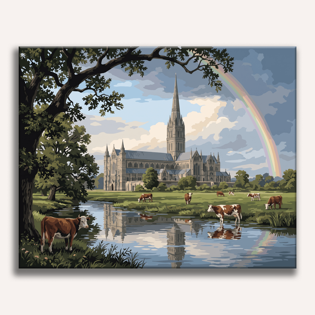Salisbury Rainbow Meadow - Number Artist Paint by Numbers Kits