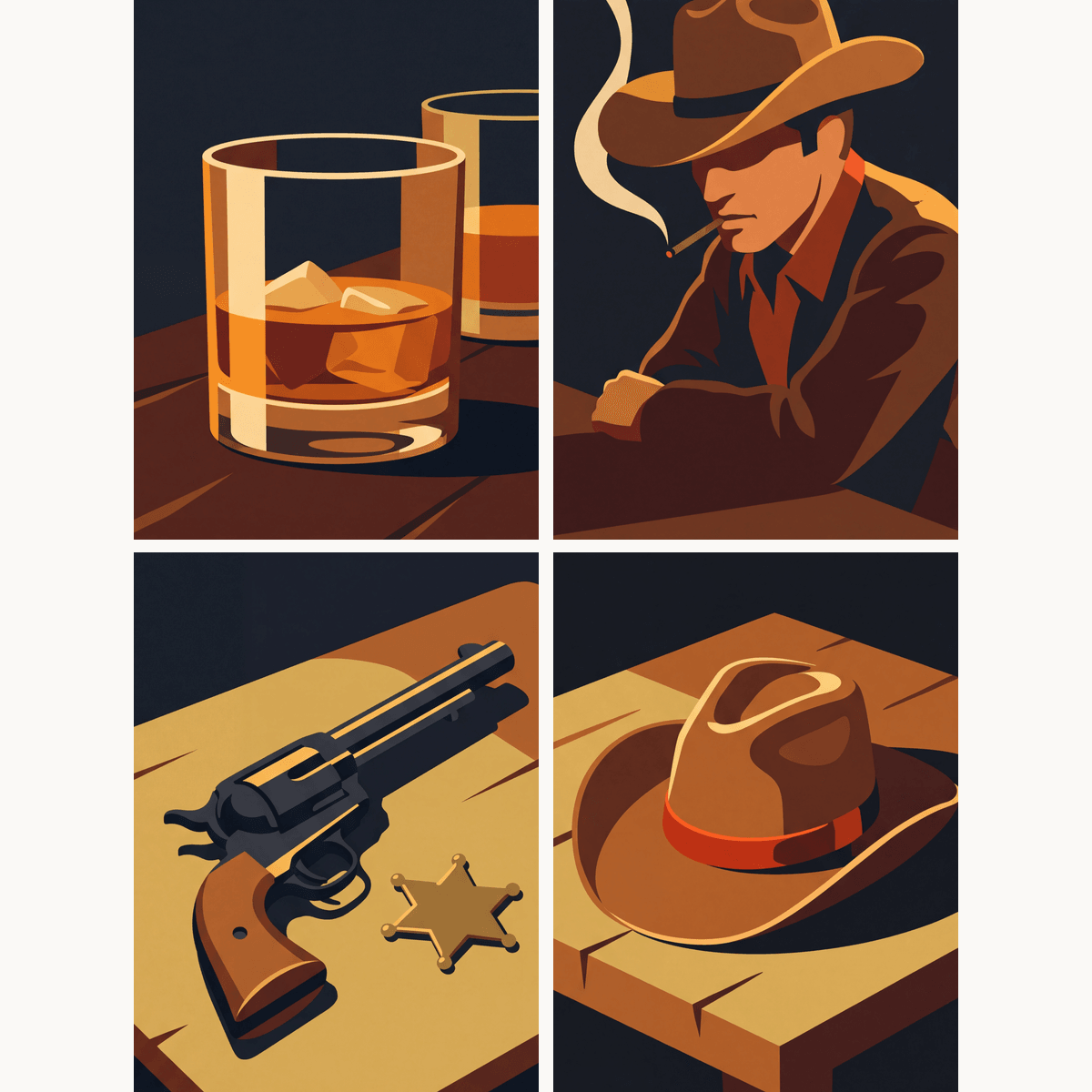 Wild West Grit - Number Artist Paint by Numbers Kits