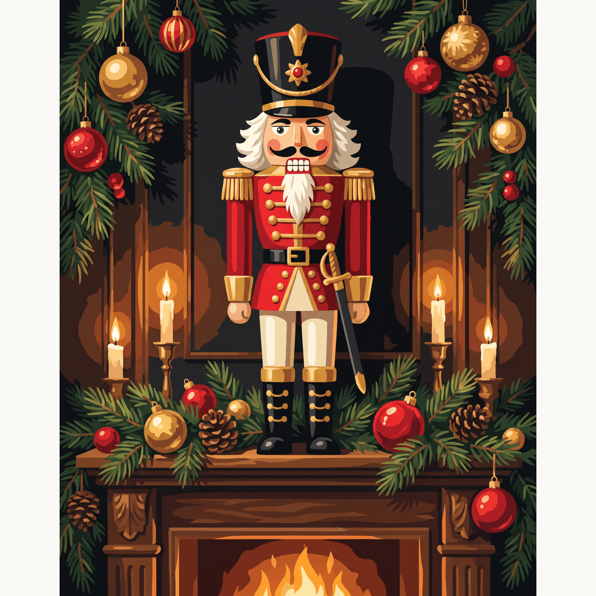 Proud Nutcracker - Number Artist Paint by Numbers Kits