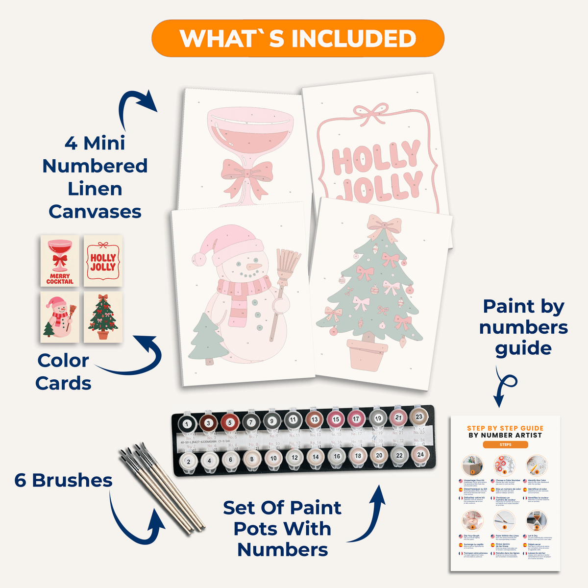 Sparkle Season - Number Artist Paint by Numbers Kits