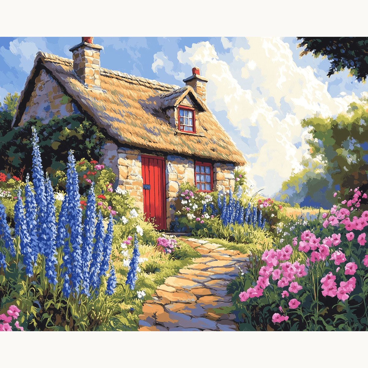 English Cottage - Number Artist Paint by Numbers Kits