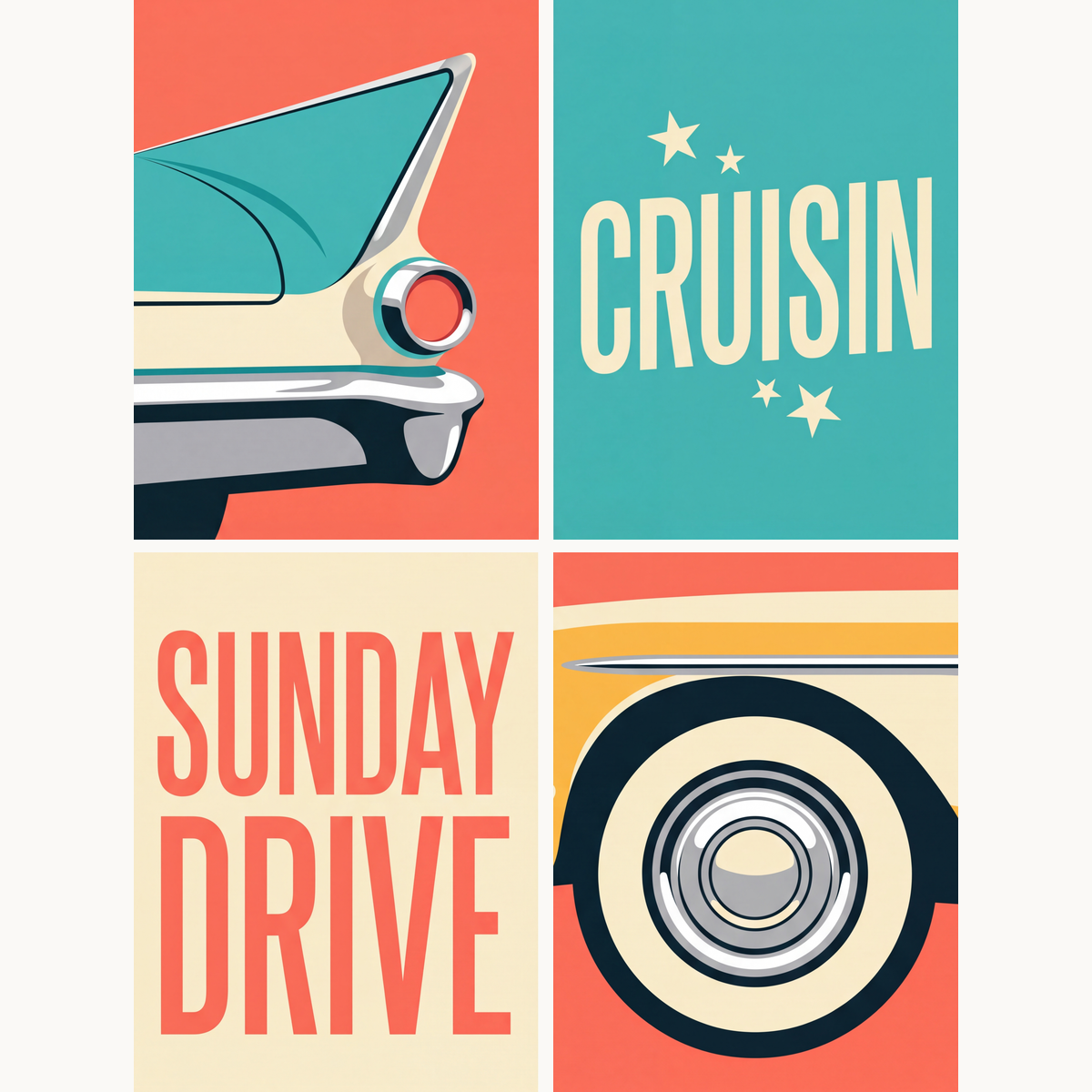 Sunday Cruisin - Number Artist Paint by Numbers Kits