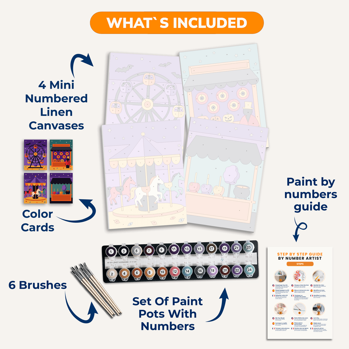 Haunted Carnival - Number Artist Paint by Numbers Kits