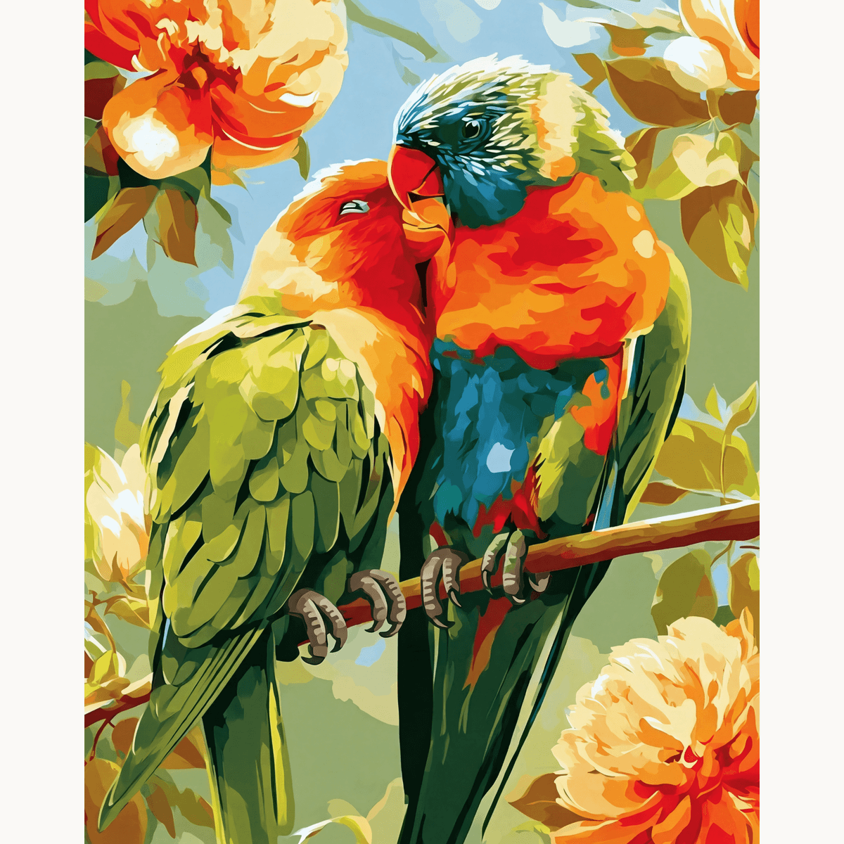 Parrot Romance - Number Artist Paint by Numbers Kits