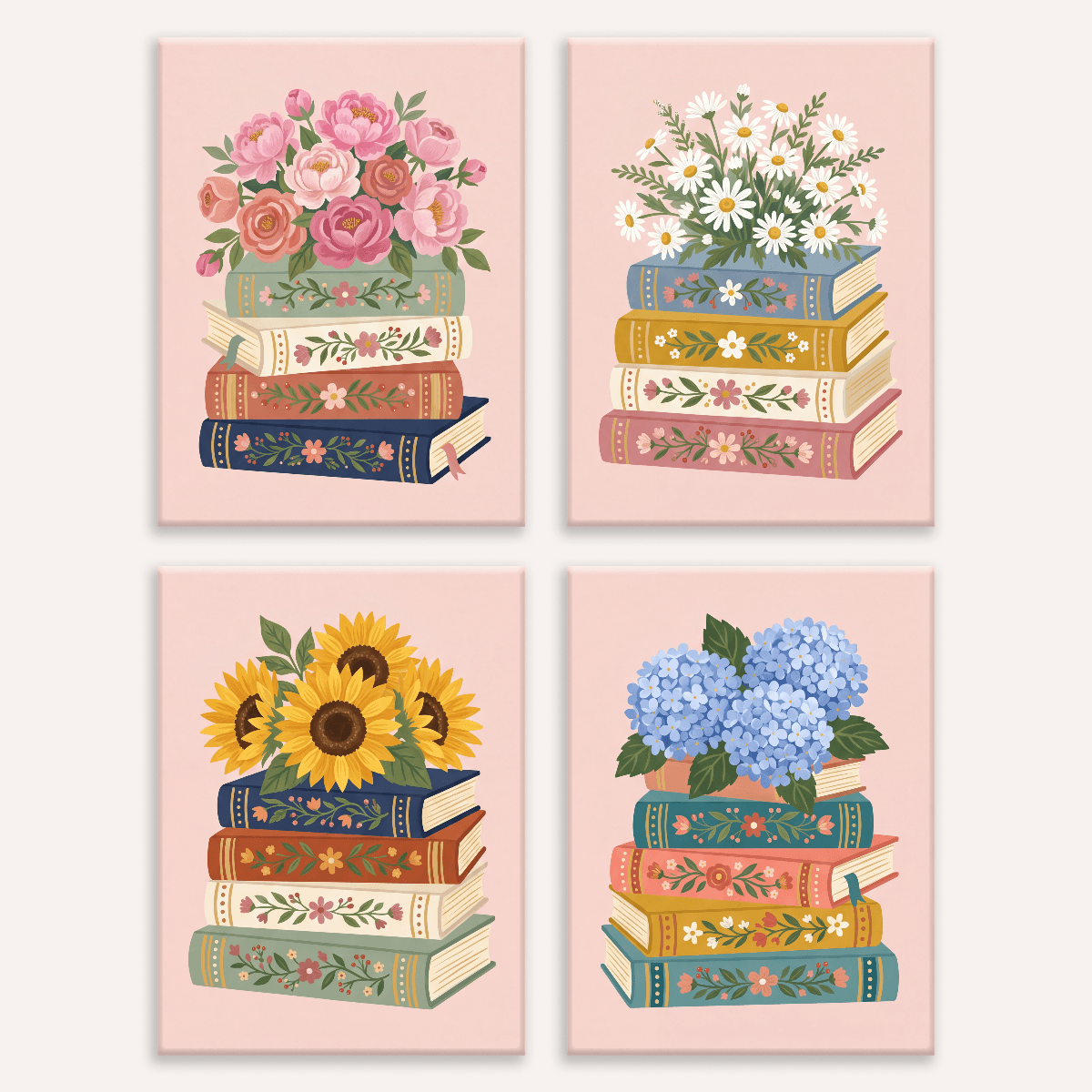 Bookshelf Bouquet - Number Artist Paint by Numbers Kits