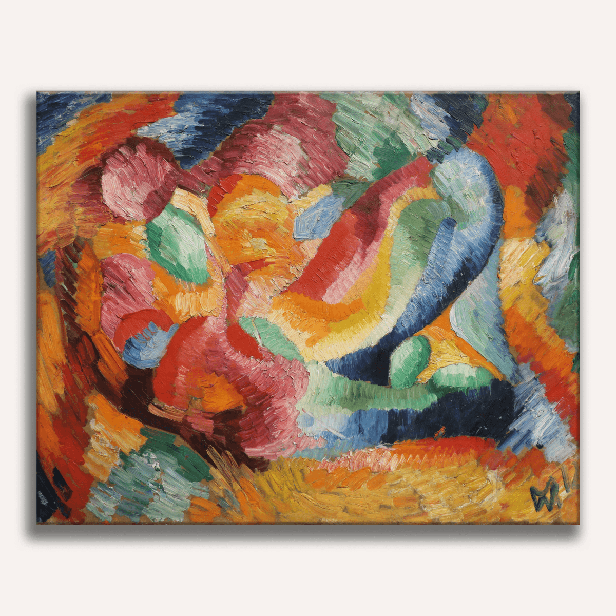 Astrale Komposition VI by Wilhelm Morgner - Number Artist Paint by Numbers Kits