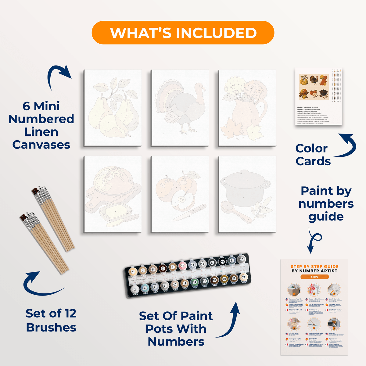 Autumn Feast - Number Artist Paint by Numbers Kits