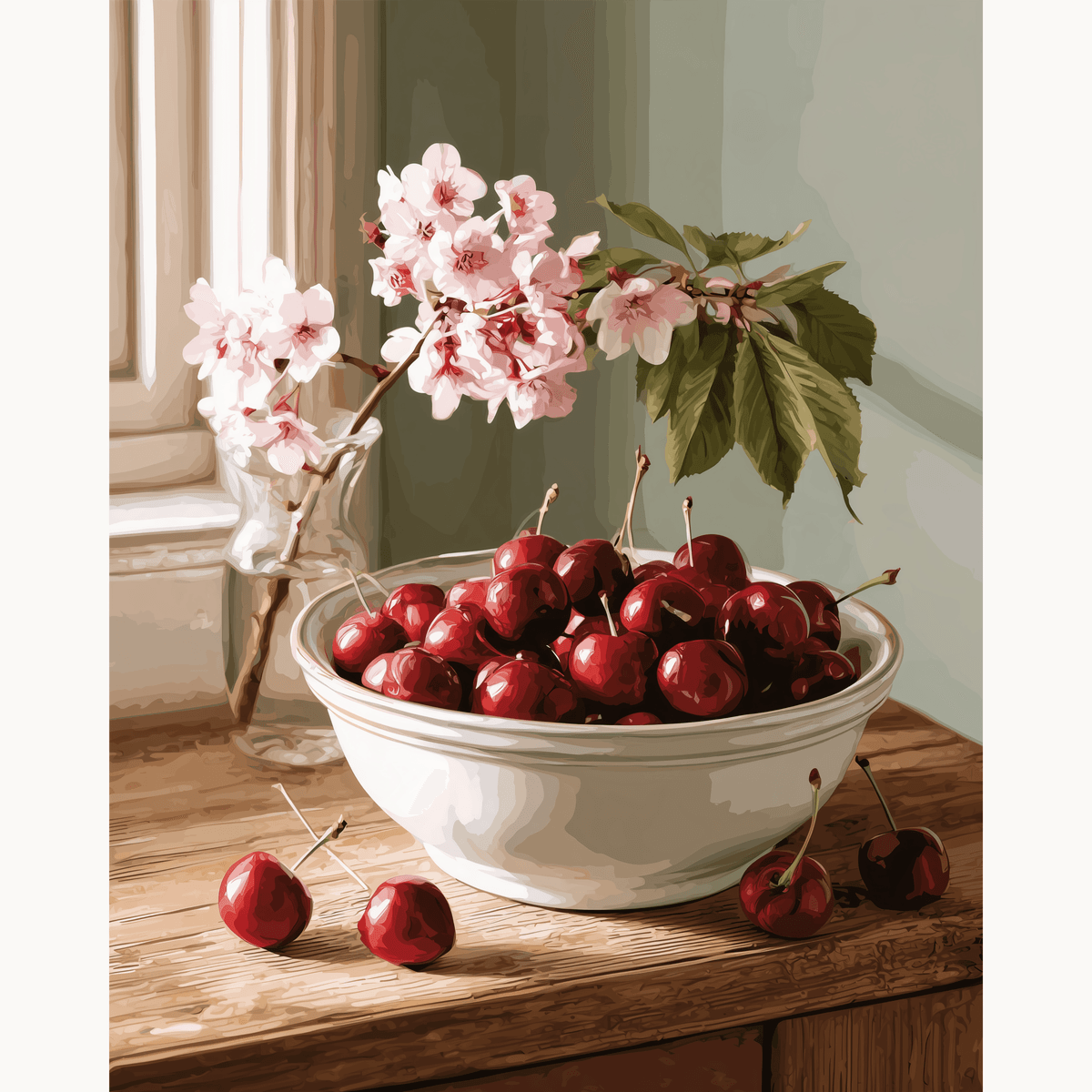 Cherry Season - Number Artist Paint by Numbers Kits
