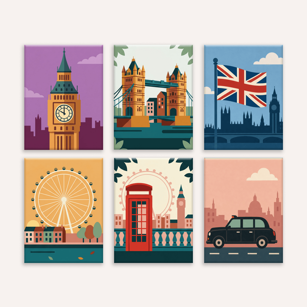 London Landmarks - Number Artist Paint by Numbers Kits