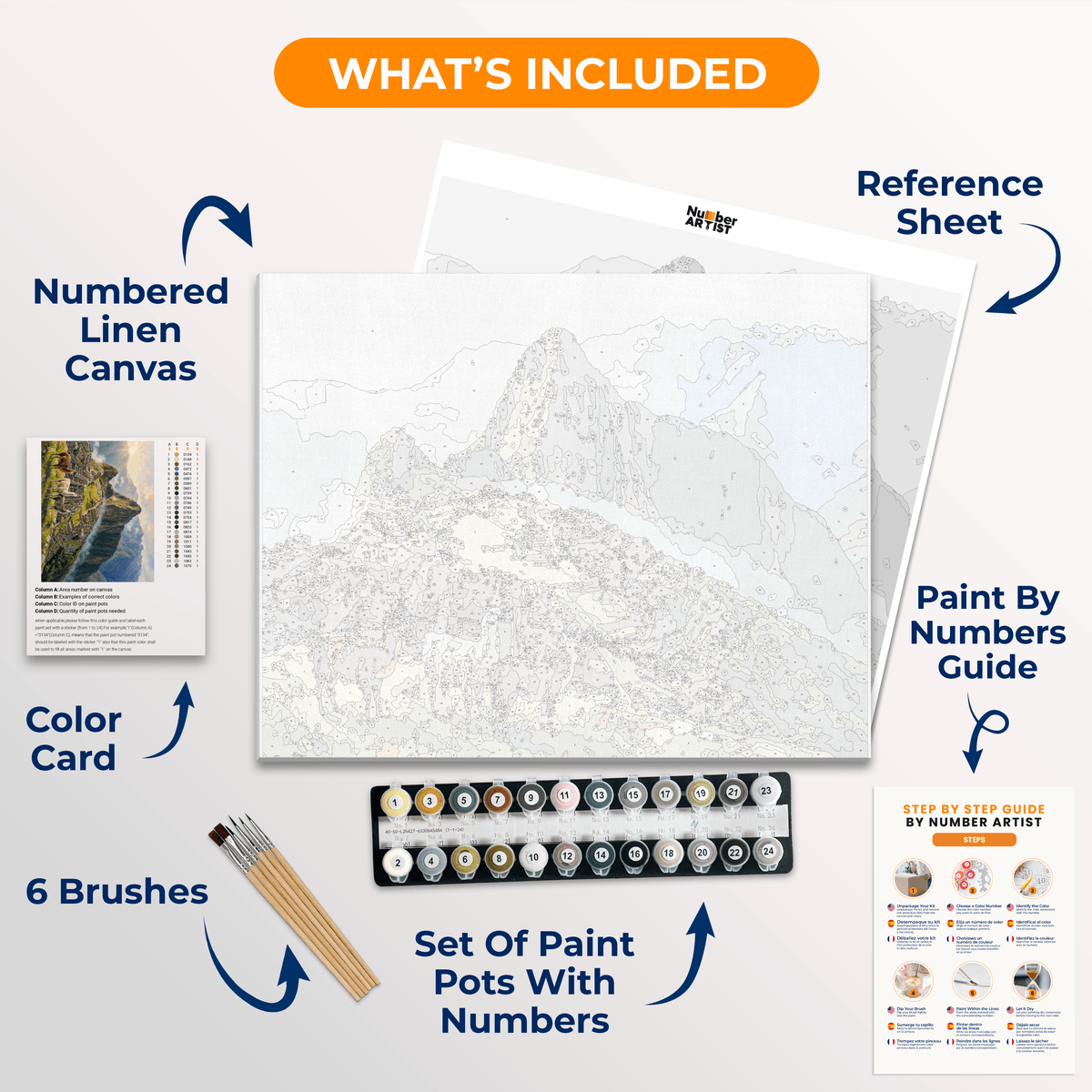 Machu Picchu Morning - Number Artist Paint by Numbers Kits