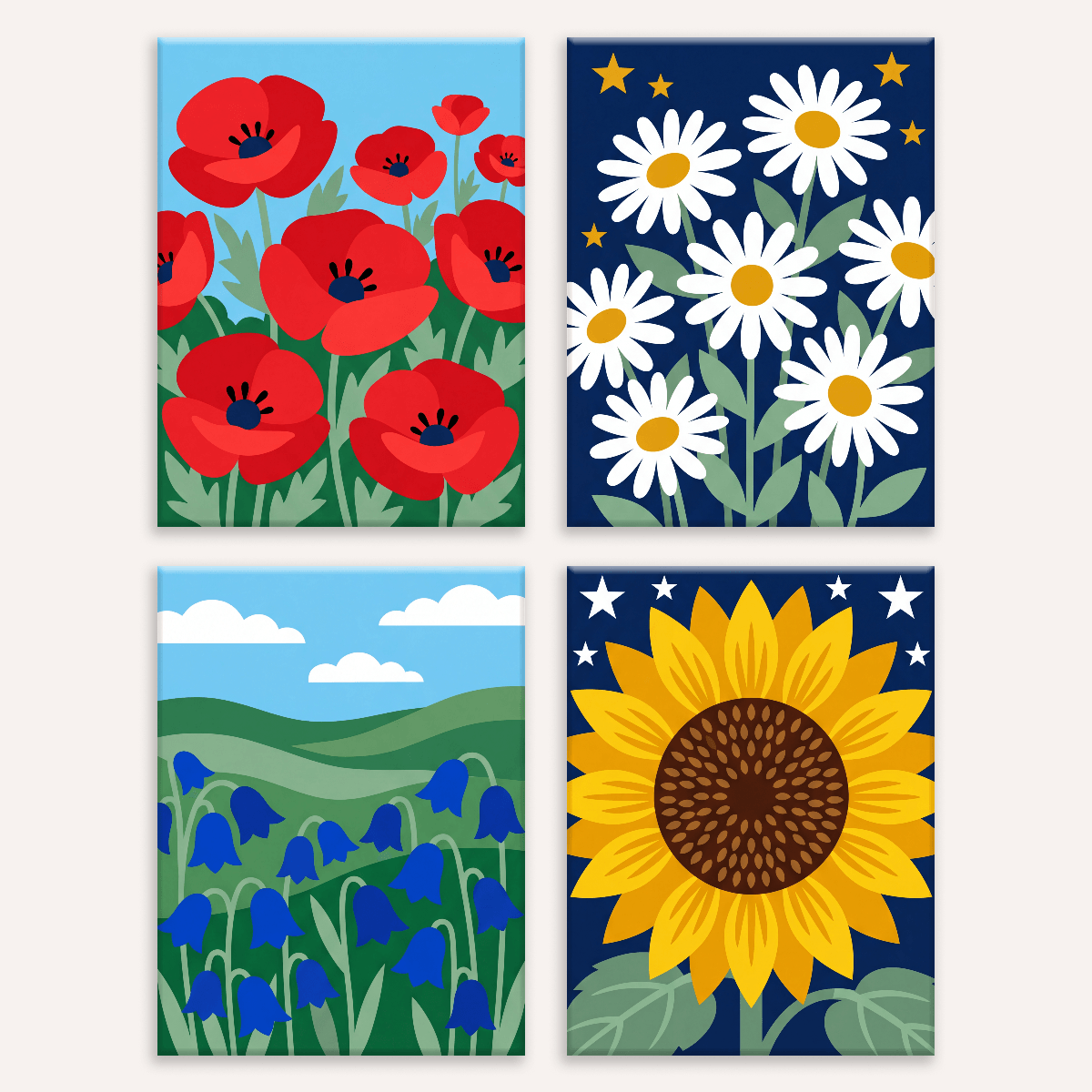 Meadow Blossoms - Number Artist Paint by Numbers Kits