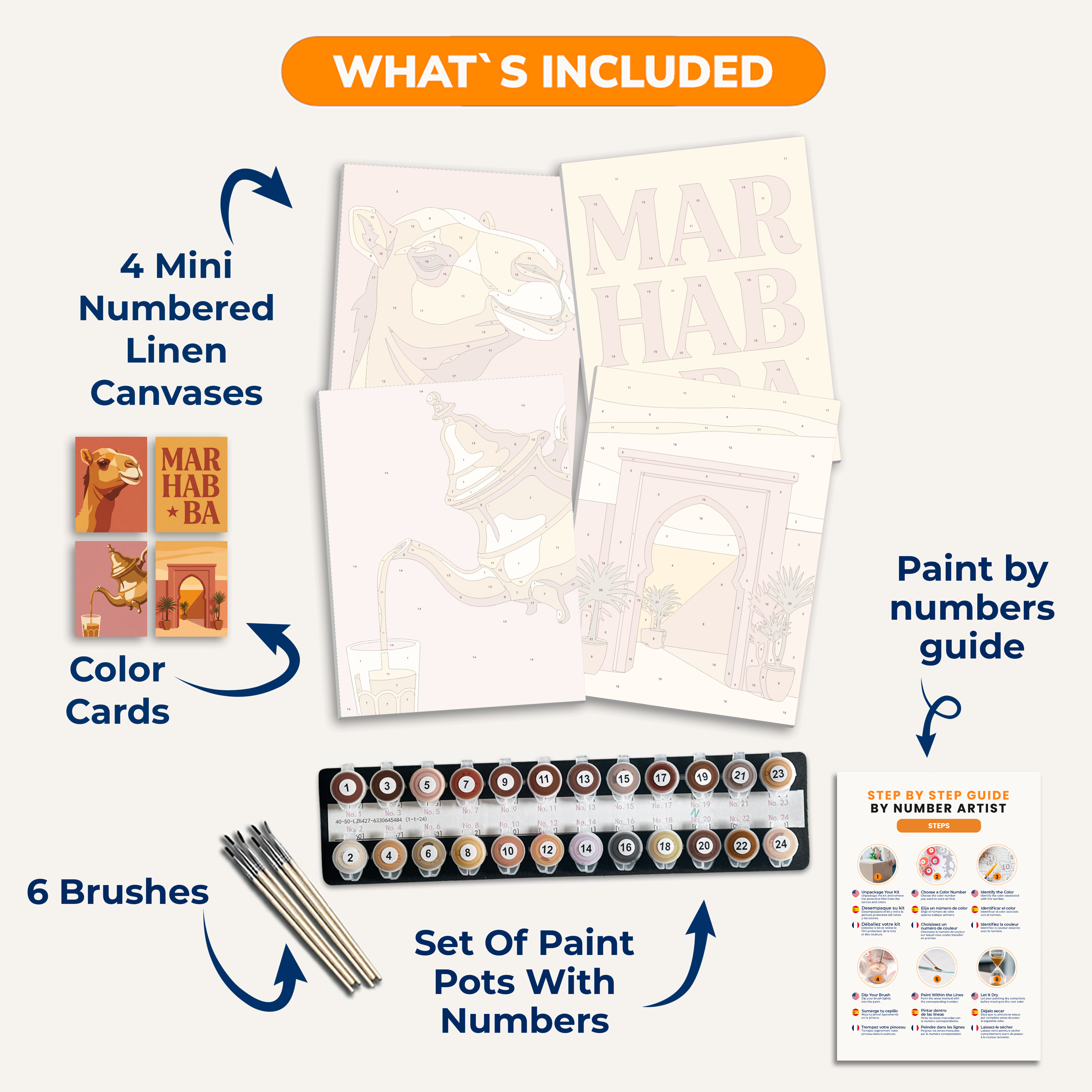 Marrakesh Moments - Number Artist Paint by Numbers Kits
