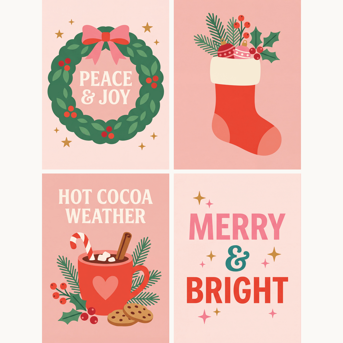 Christmas Merriment - Number Artist Paint by Numbers Kits