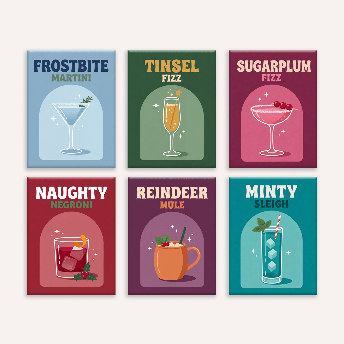 Christmas Cocktails - Number Artist Paint by Numbers Kits