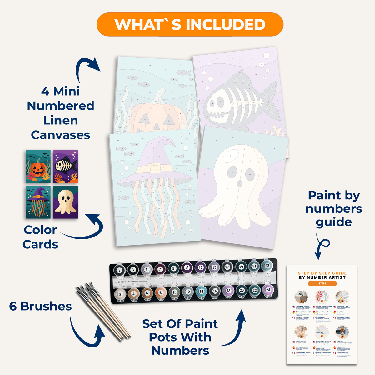 Sunken Spooks - Number Artist Paint by Numbers Kits