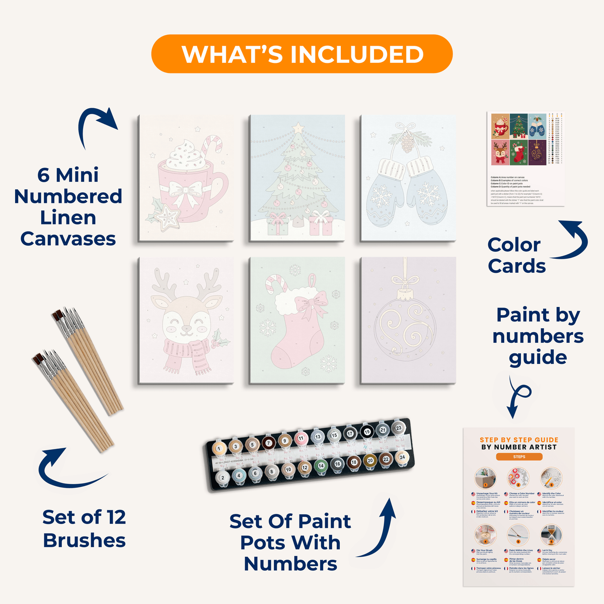 Christmas Cheer - Number Artist Paint by Numbers Kits