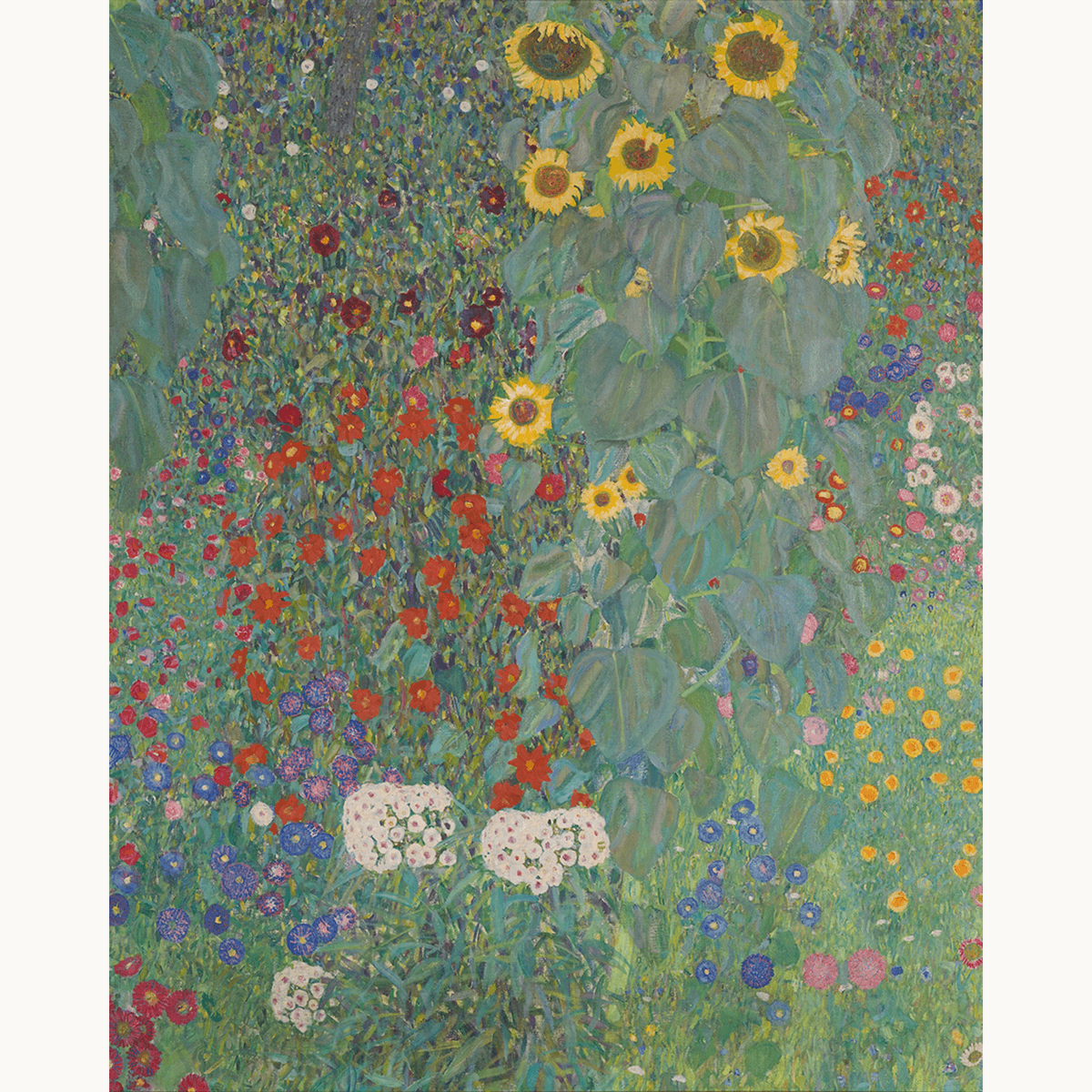 Farm Garden with Sunflowers by Gustav Klimt - Number Artist Paint by Numbers Kits