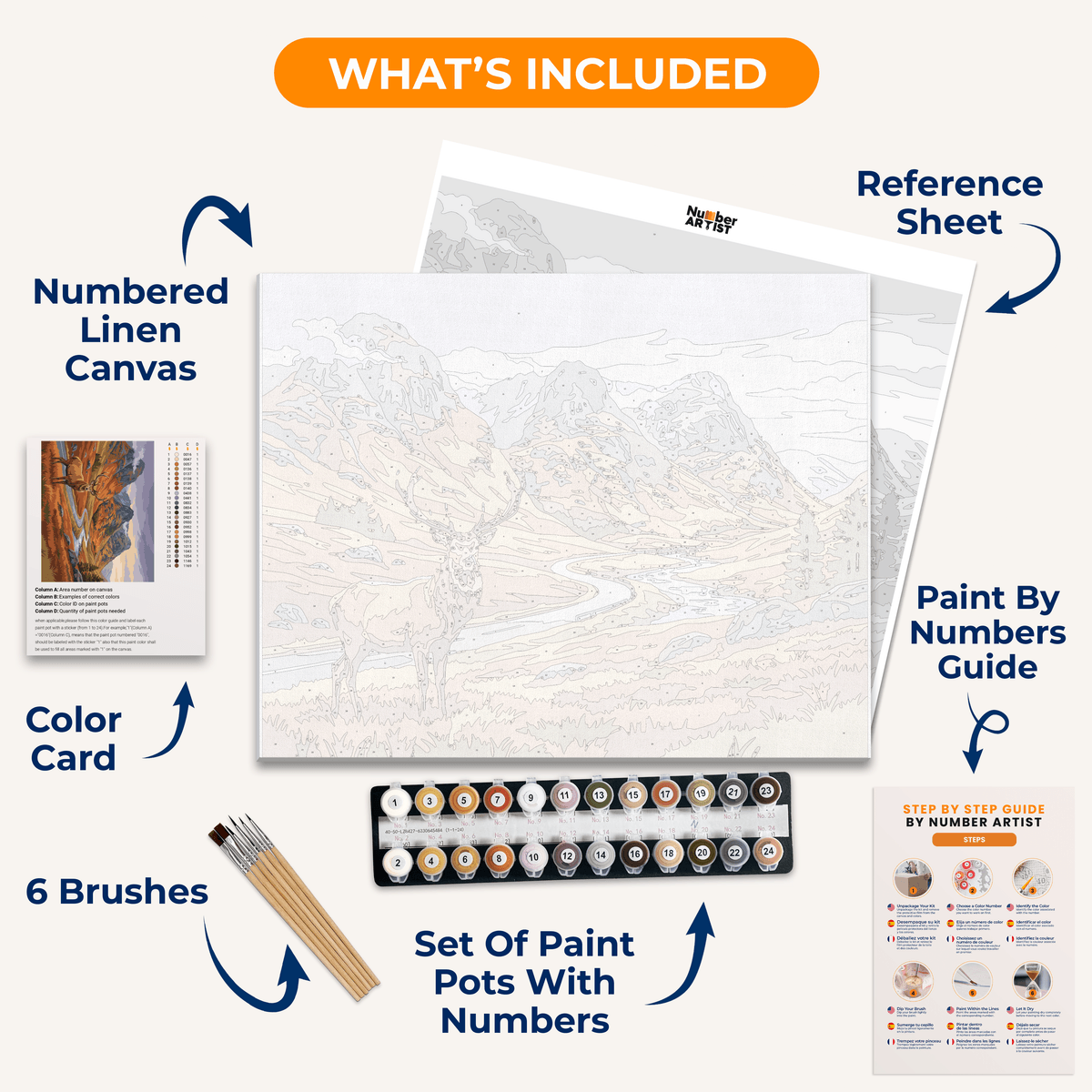 Glencoe Wild Calm - Number Artist Paint by Numbers Kits