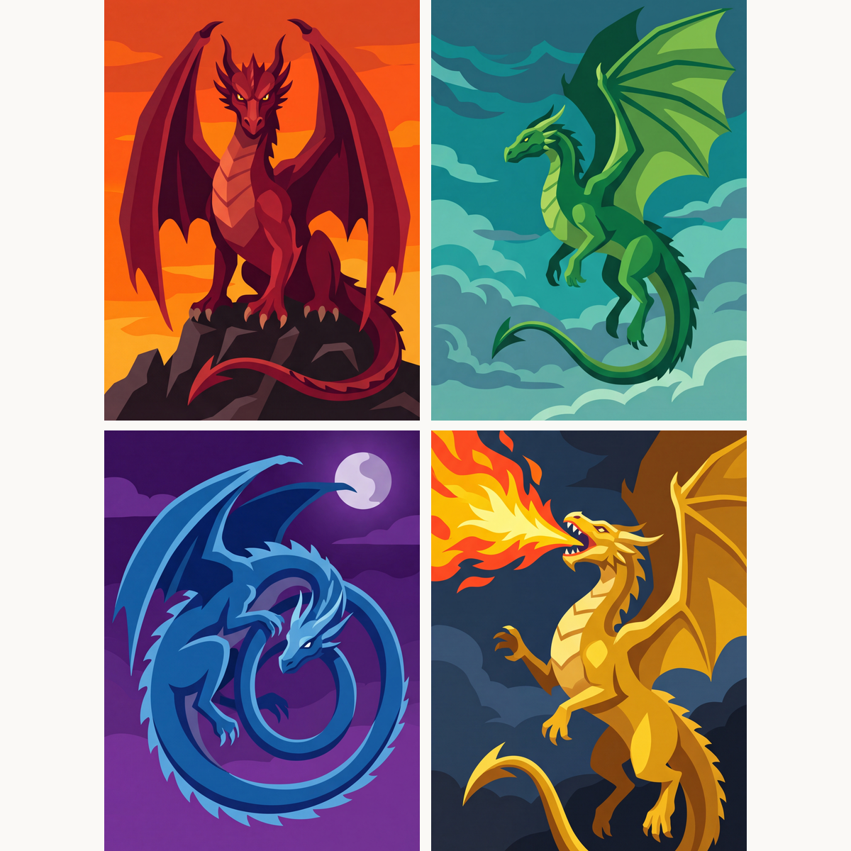 Dragon Lords - Number Artist Paint by Numbers Kits