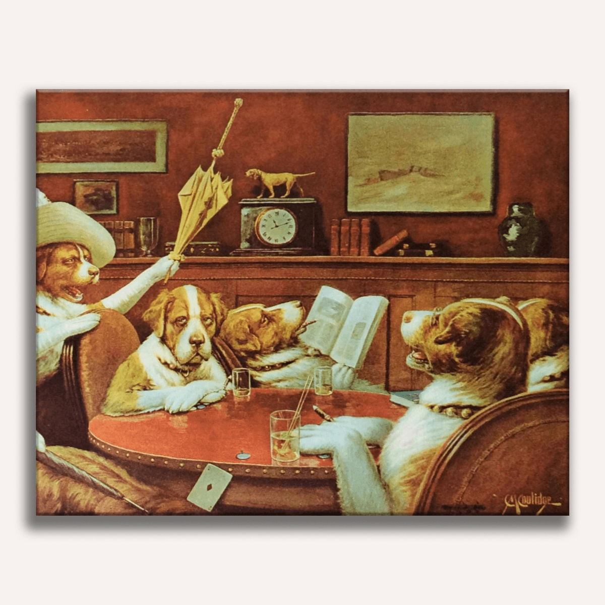 Sitting Up With a Sick Friend by Cassius M. Coolidge - Number Artist Paint by Numbers Kits