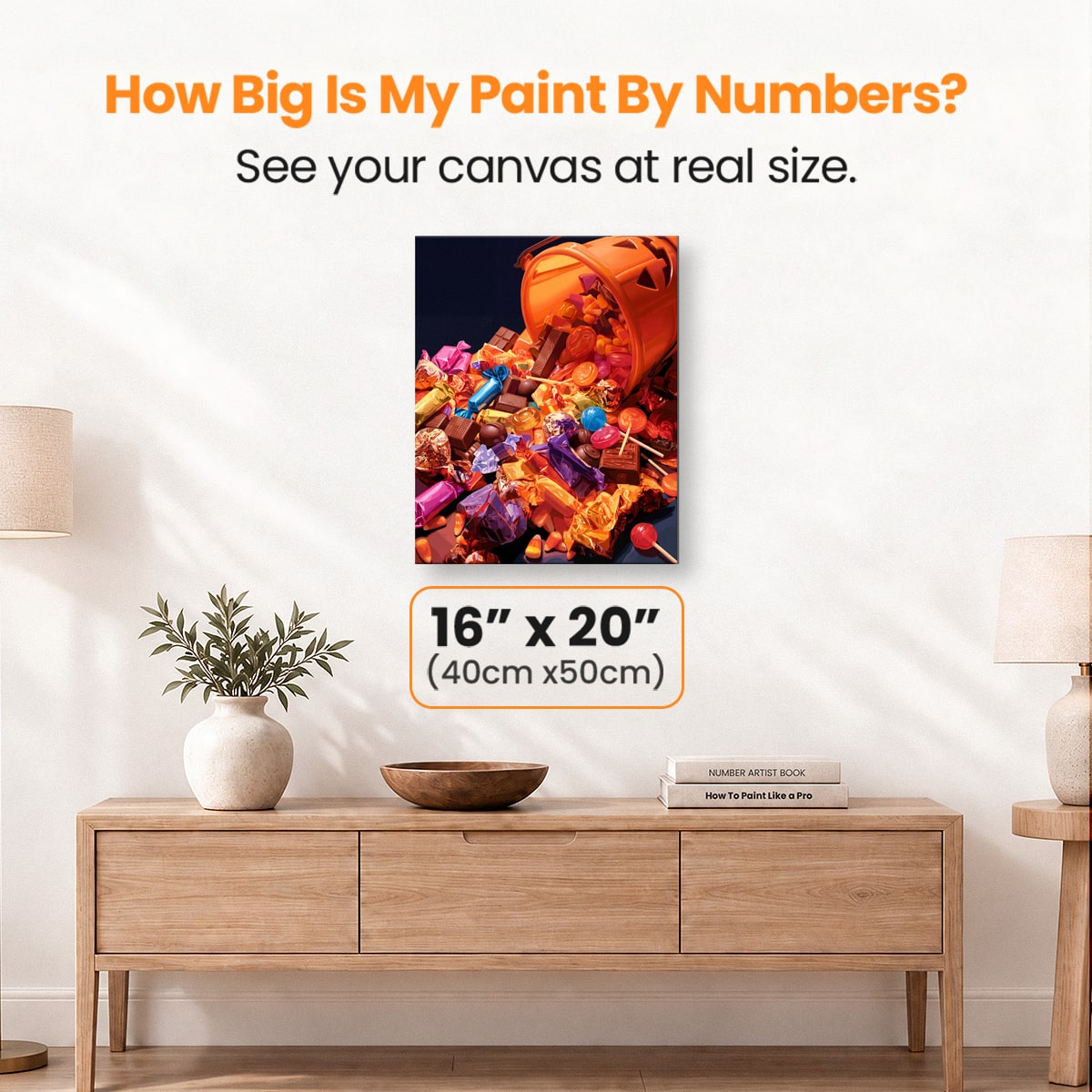 Spooky Bucket Treats - Number Artist Paint by Numbers Kits