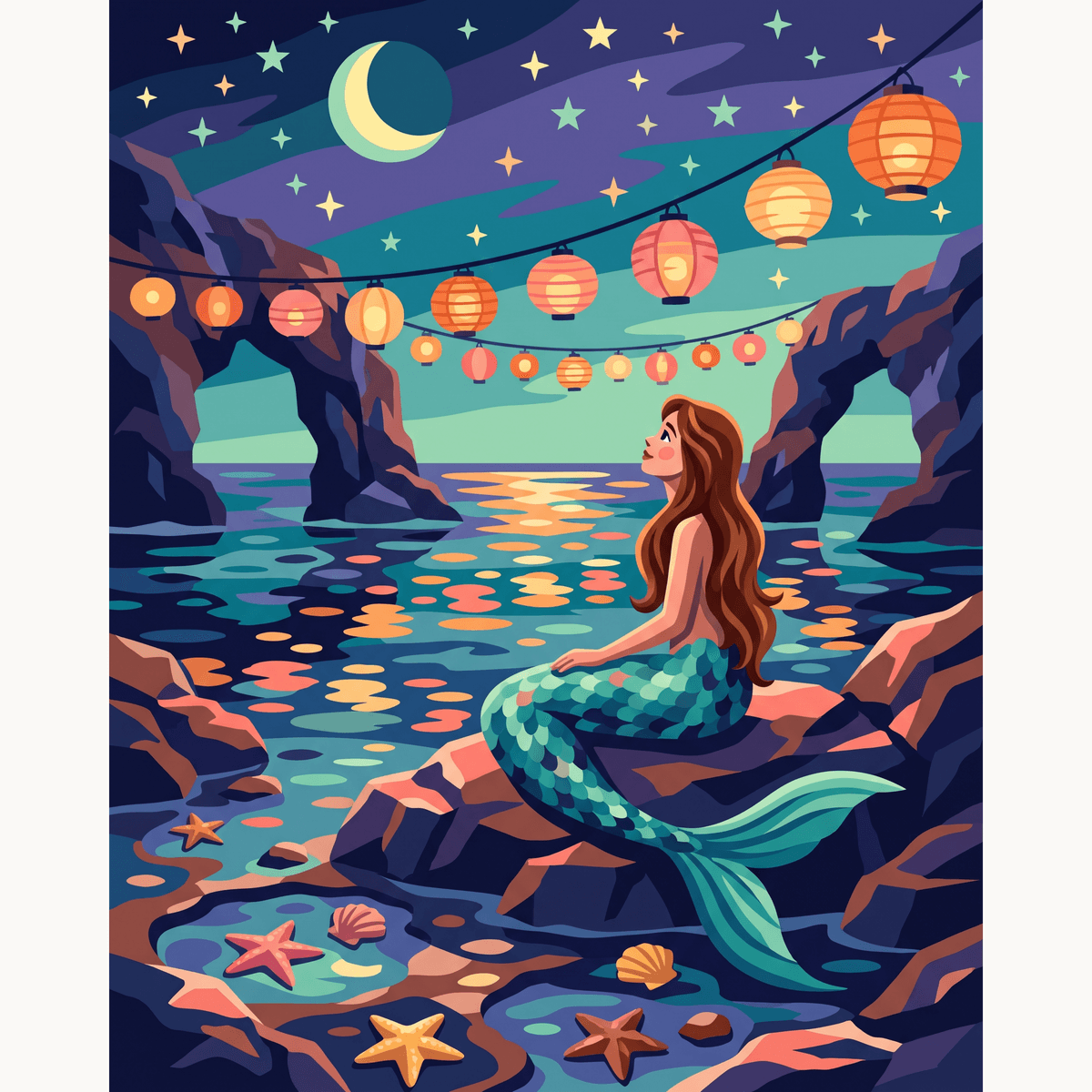 Lantern Lullaby - Number Artist Paint by Numbers Kits