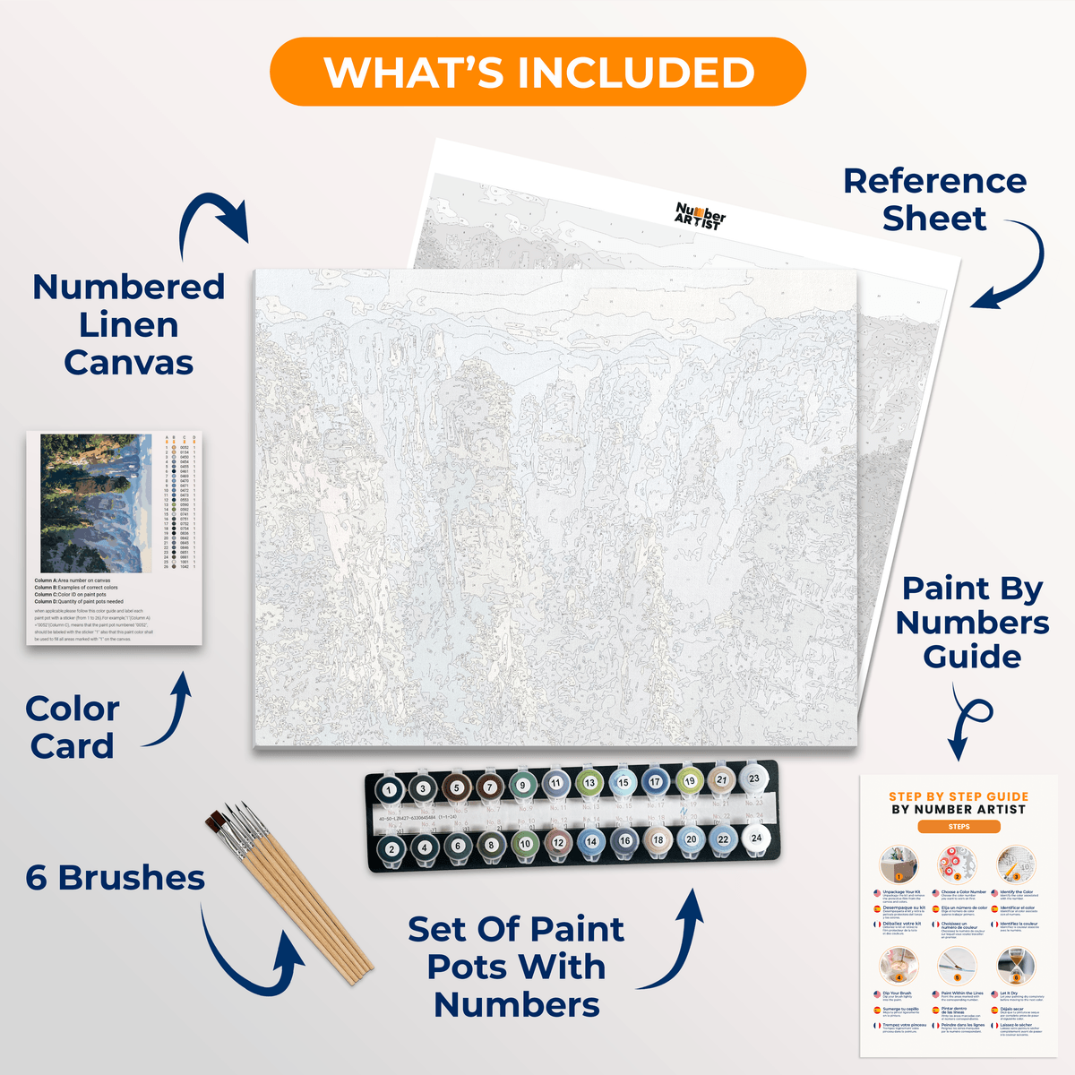 Zhangjiajie National Forest Park - Number Artist Paint by Numbers Kits