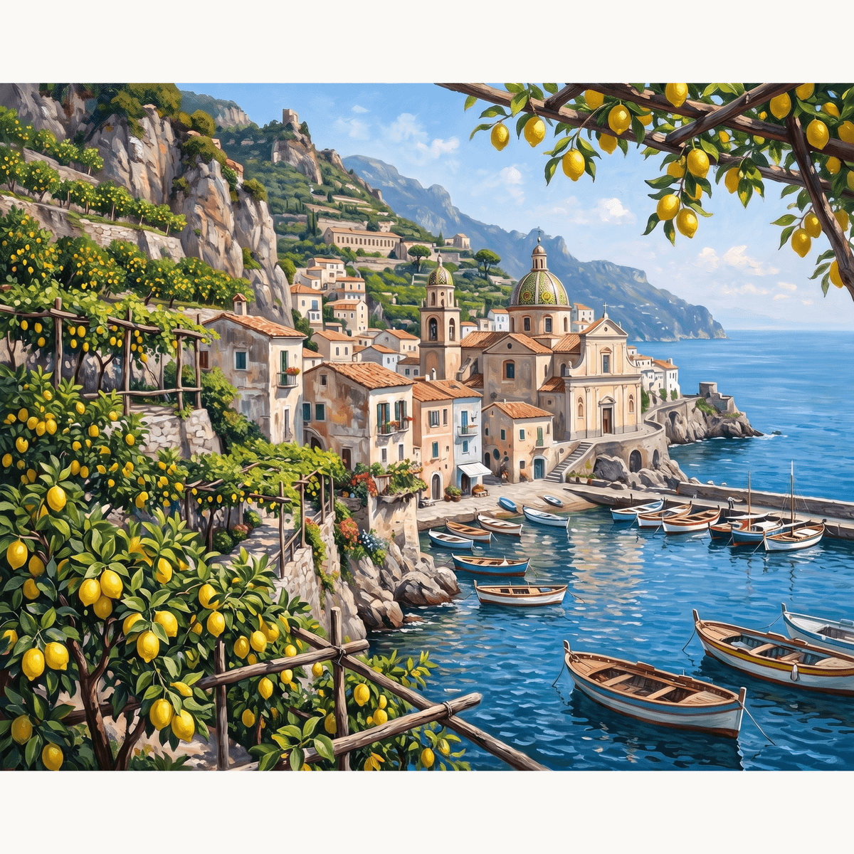 Amalfi Lemons - Number Artist Paint by Numbers Kits