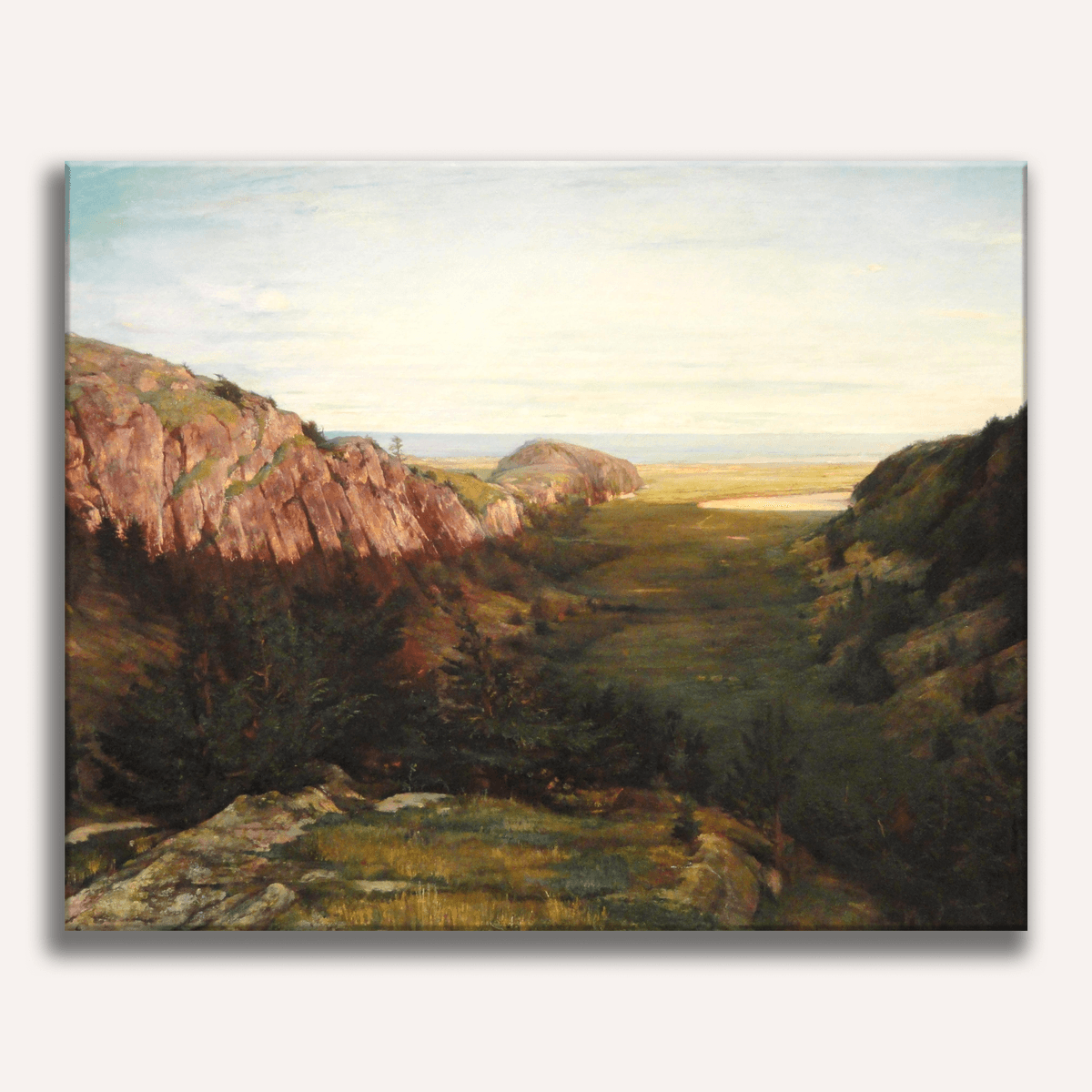 The Last Valley Paradise Rocks by John La Farge - Number Artist Paint by Numbers Kits