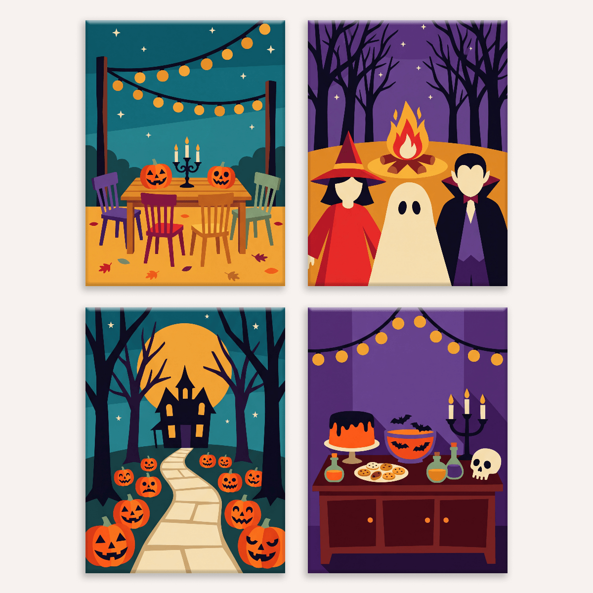 Halloween Party - Number Artist Paint by Numbers Kits