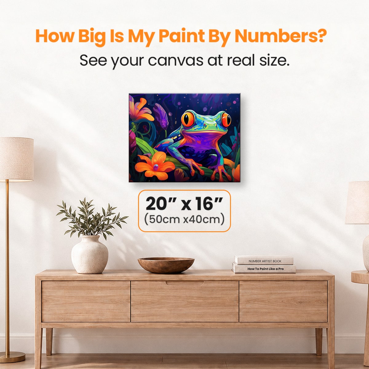Vibrant Frog Paint by Numbers Kit