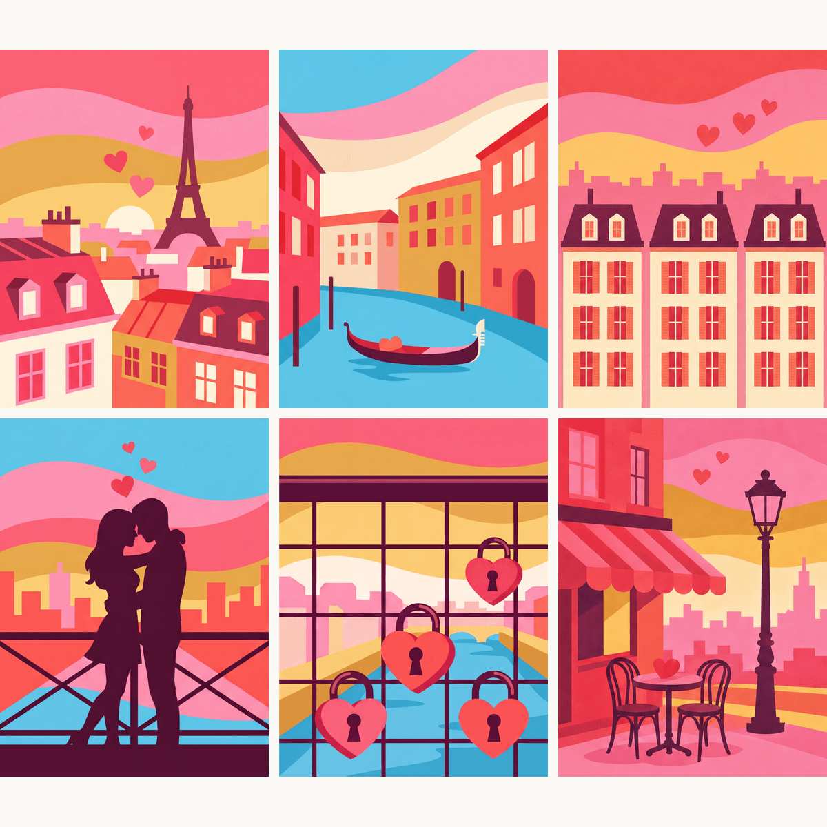 City of Love - Number Artist Paint by Numbers Kits