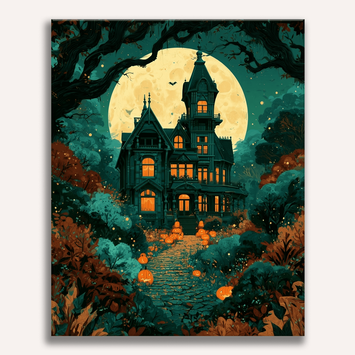 Victorian Haunted House - Number Artist Paint by Numbers Kits