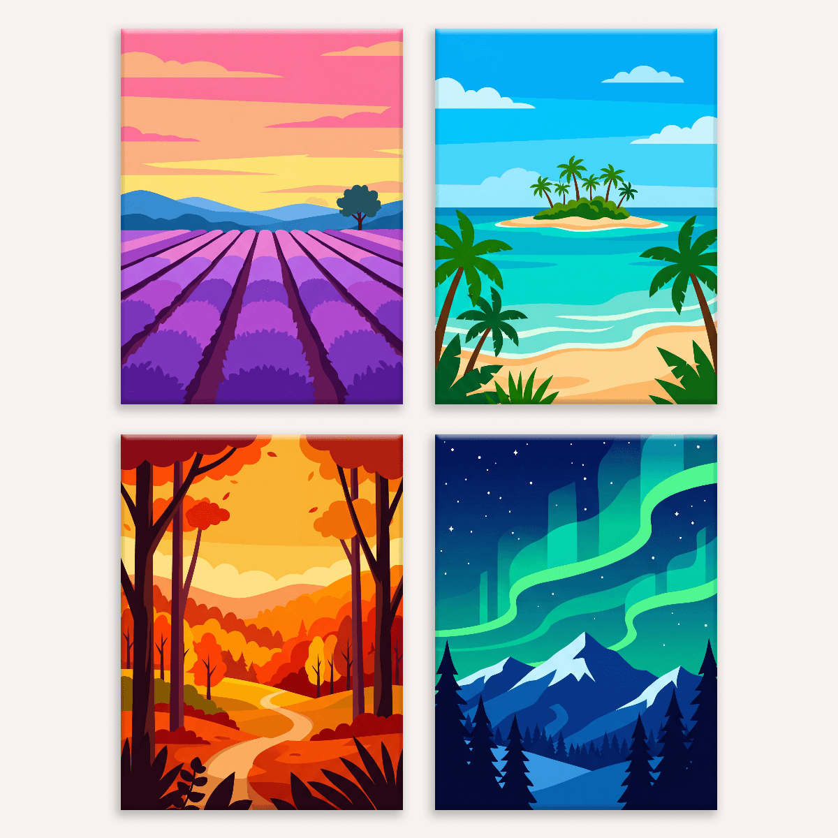 Wild Landscapes Vol. 2 - Number Artist Paint by Numbers Kits