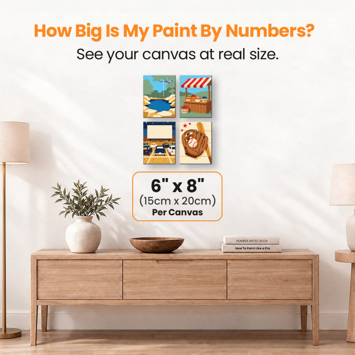 Hometown Pastime - Number Artist Paint by Numbers Kits