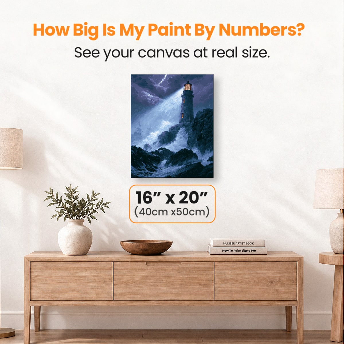 Lighthouse Terror - Number Artist Paint by Numbers Kits
