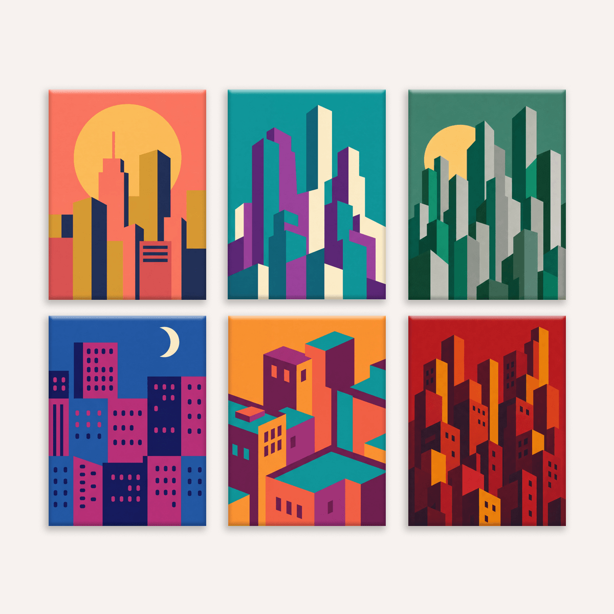 Modern Cityscapes - Number Artist Paint by Numbers Kits