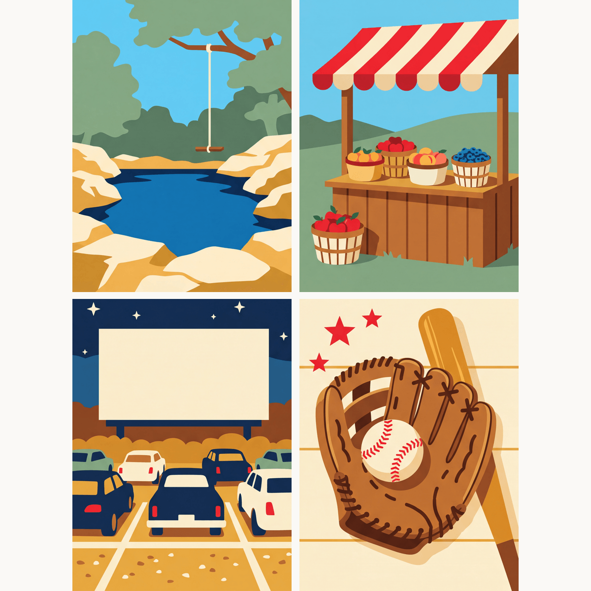 Hometown Pastime - Number Artist Paint by Numbers Kits