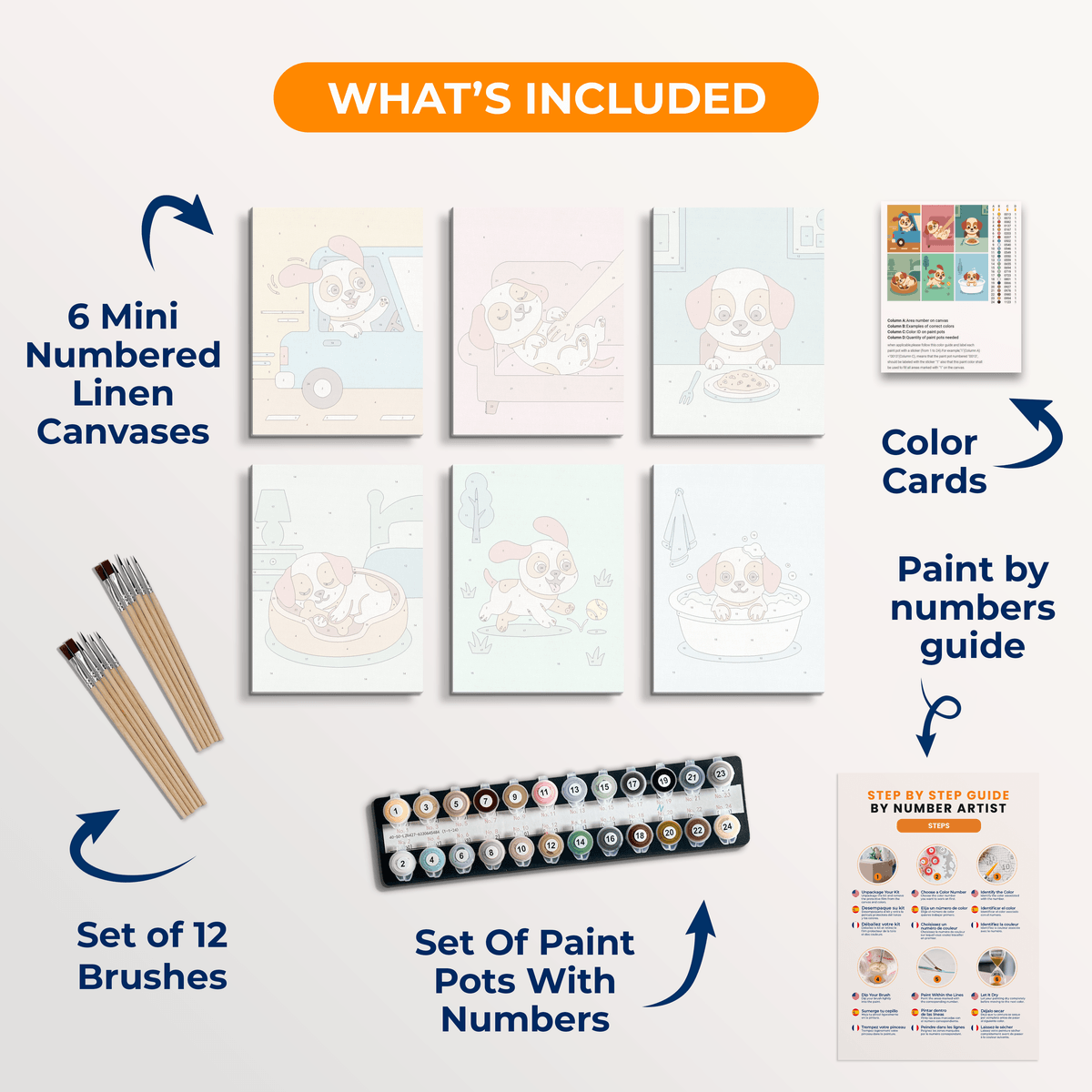 A Puppy's Life - Number Artist Paint by Numbers Kits