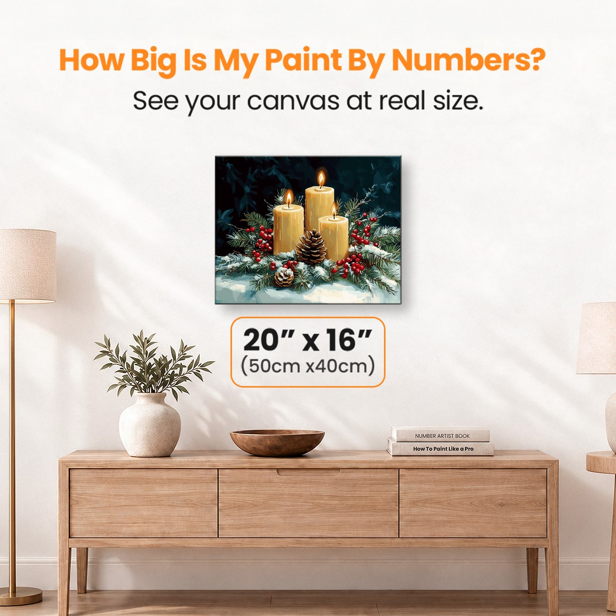 Christmas Centerpiece - Number Artist Paint by Numbers Kits