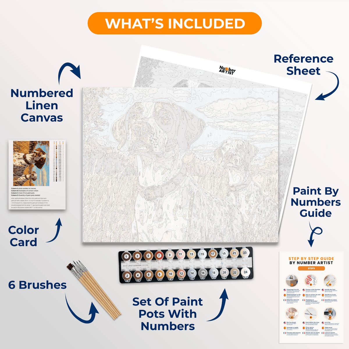 Hunting Dogs - Number Artist Paint by Numbers Kits