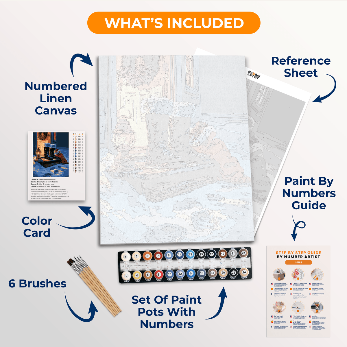Midnight Magic - Number Artist Paint by Numbers Kits