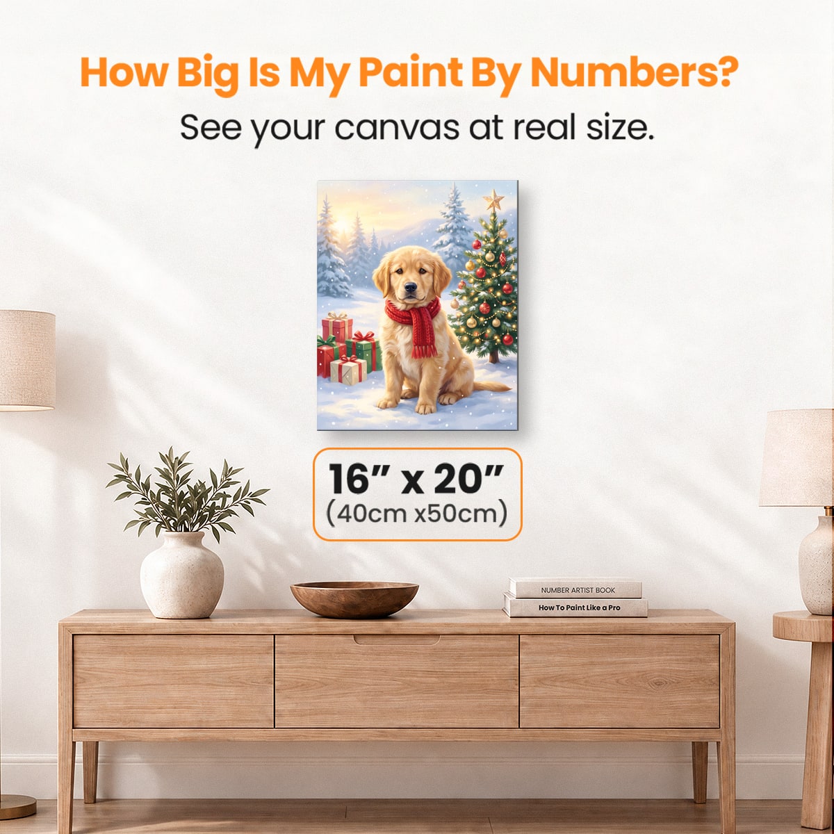 Puppy First Christmas - Number Artist Paint by Numbers Kits