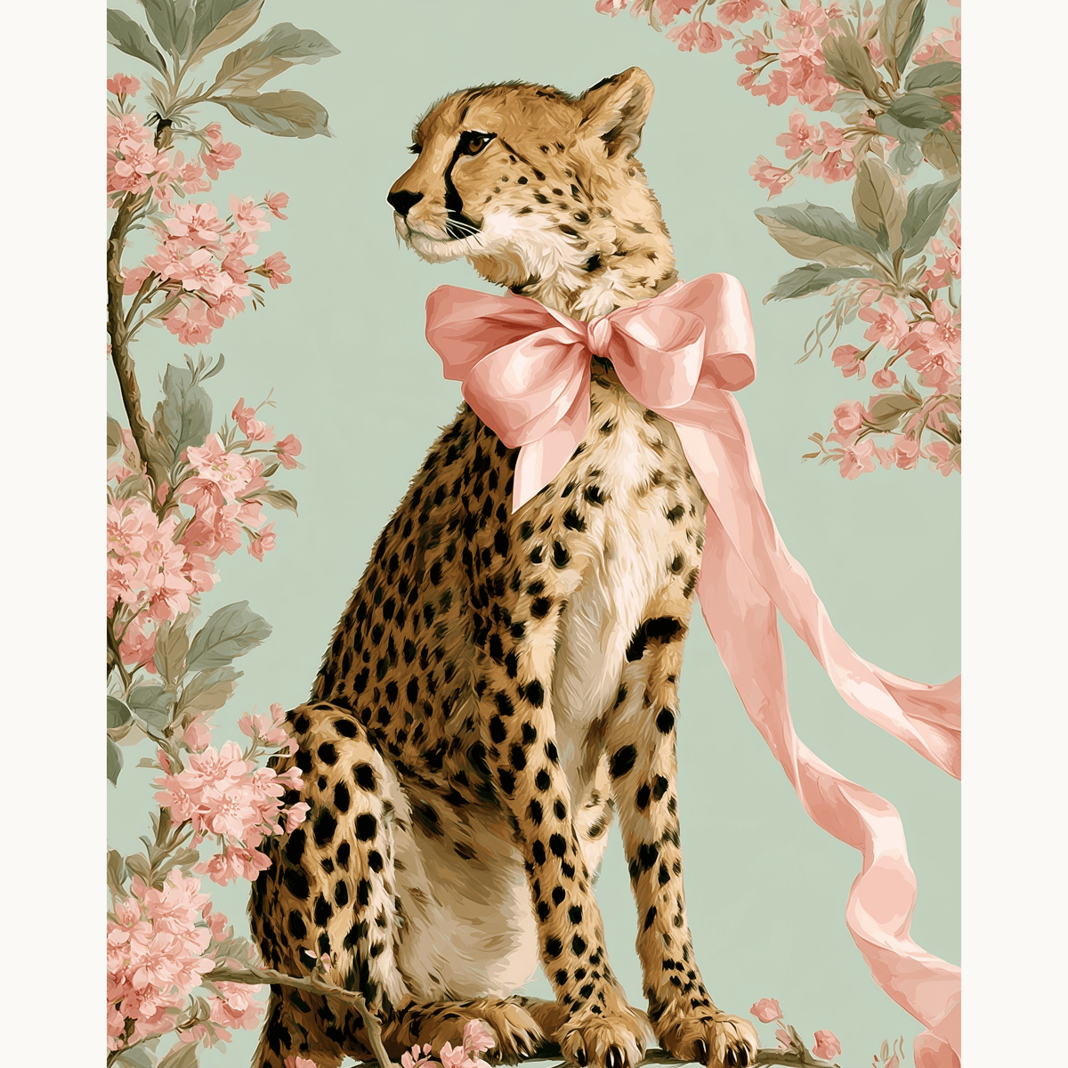 Bow Tie Cheetah - Number Artist Paint by Numbers Kits