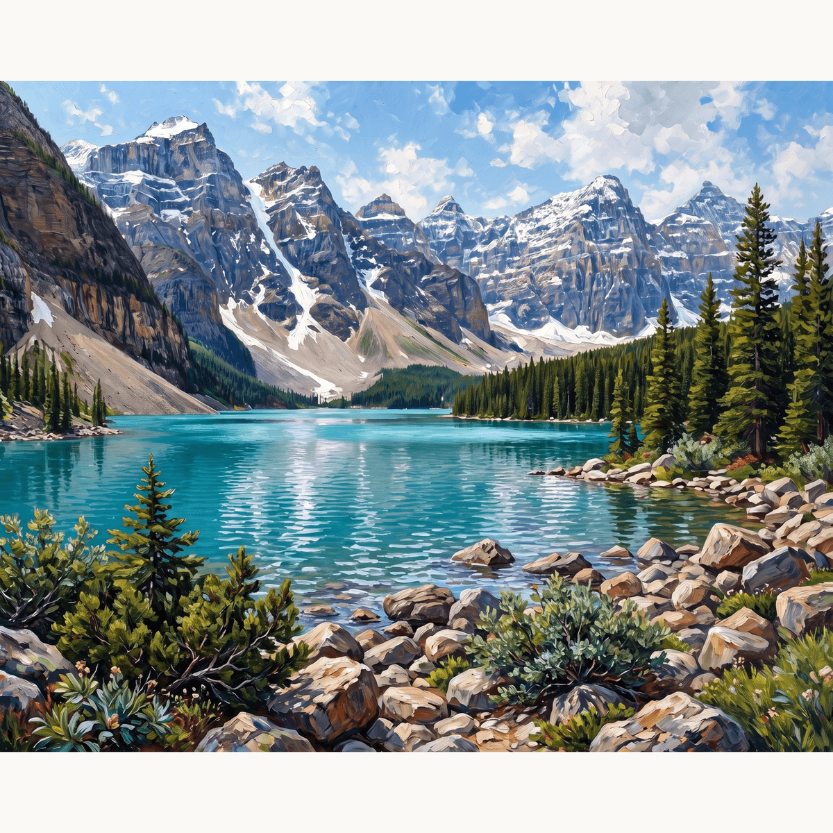 Turquoise Escape - Number Artist Paint by Numbers Kits