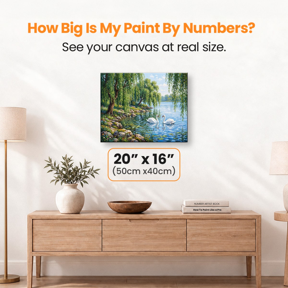 Graceful Swans - Number Artist Paint by Numbers Kits