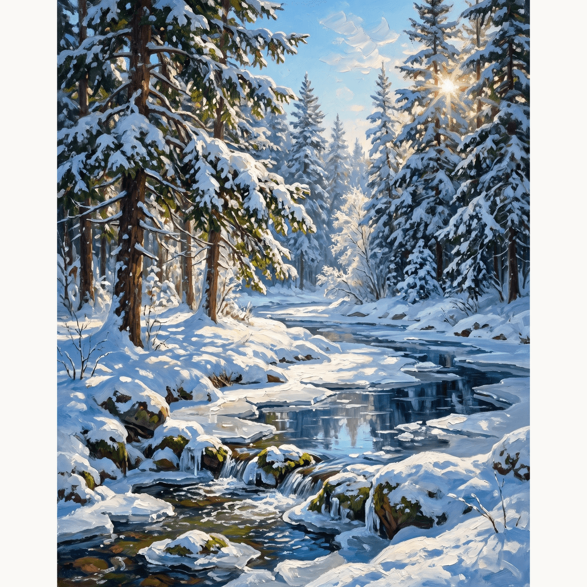 Winter Hush - Number Artist Paint by Numbers Kits